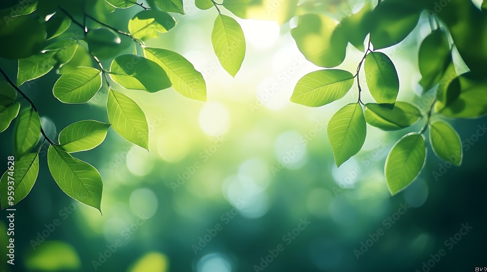 Poster abstract background nature view with copy space using as background natural landscapetextures leaves