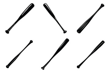 Baseball Bat silhouette vector