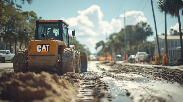 Construction on a Florida Street : Generative AI