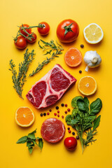 Fresh Meat & Veggies.