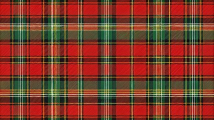 Obraz premium Seamless Scott Tartan plaid pattern perfect for Scottish-inspired designs, Tartan, plaid, seamless, Scottish, traditional, red