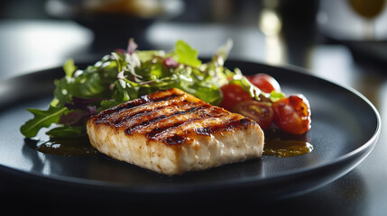 Grilled Fish & Salad.