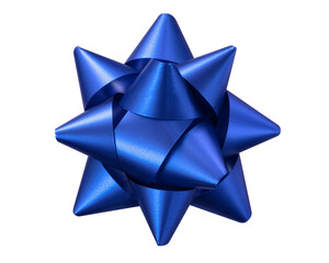 青い星形のリボン