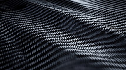 Abstract Black Carbon Fiber Texture Background