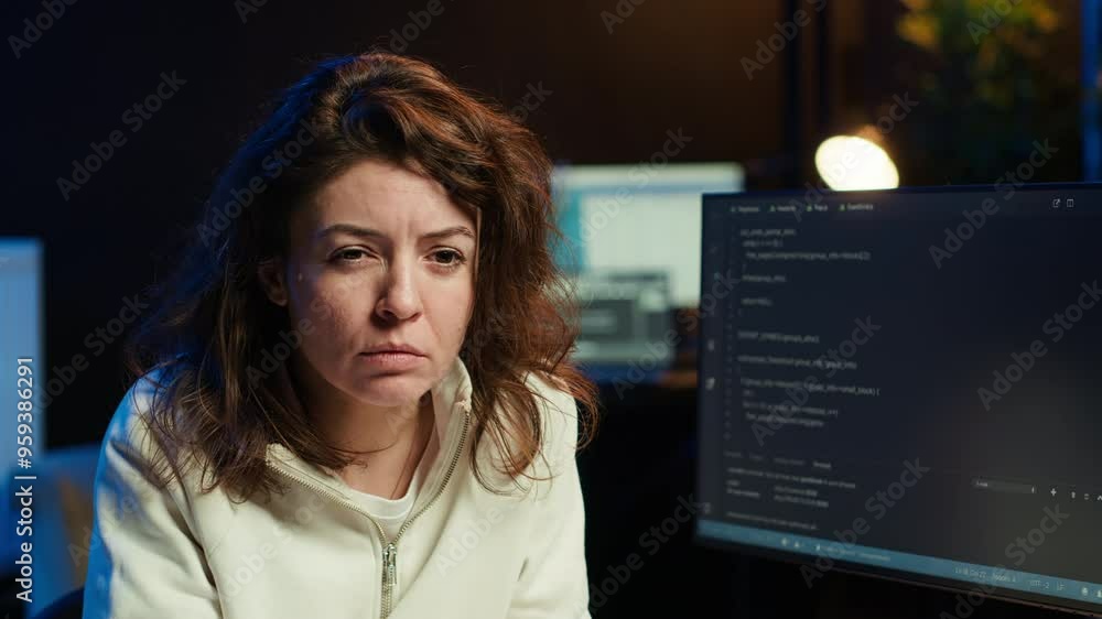 Poster it engineer fixing vulnerabilities in software enabling hackers to compromise operating system. cybe