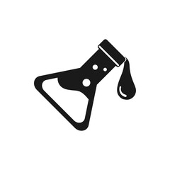 Flask lab test tube icon