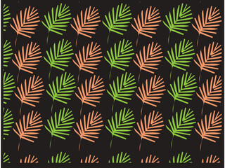 seamless pattern with leaves