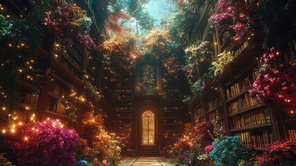 Fototapeta premium A breathtaking long shot of a mystical fantasy world