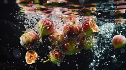 A bunch of ripe lemons with water droplets
