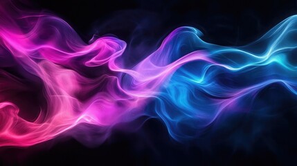 Obraz premium Abstract background with soft colorful flowing waves