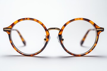 Elegant tortoise shell glasses displayed on a clean white background highlighting their unique design and craftsmanship
