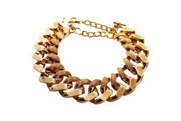 Obraz premium Gold Chain Necklace with Diamond Detail