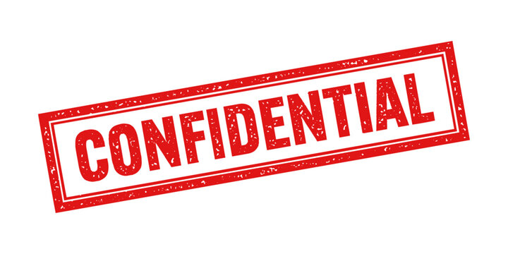 Confidential stamp icon