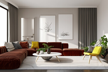 Fototapeta premium contemporary Livingroom interior