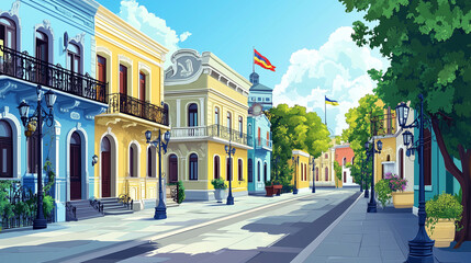 Charming European Street