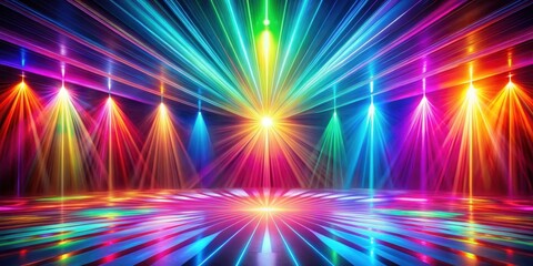 Obraz premium Psychedelic dance of light and color , neon, vortex, abstract, vibrant, trance, energy, movement, glow, futuristic