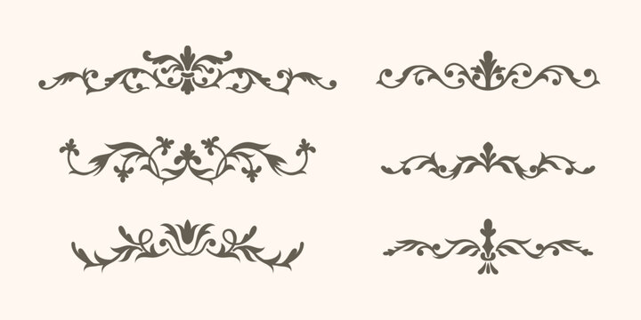 A set of text separators
