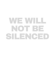 T Shirt design we will not be silenced