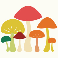 different-mushrooms--watercolor-painting-vector