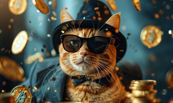 Bitcoin Cat in a Hat