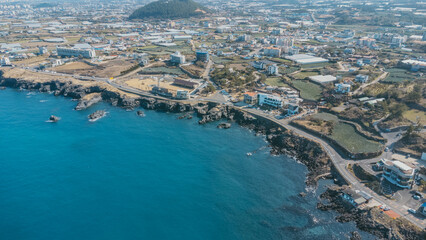 제주도 제주시 애월읍 애월해안로 드론 촬영 사진