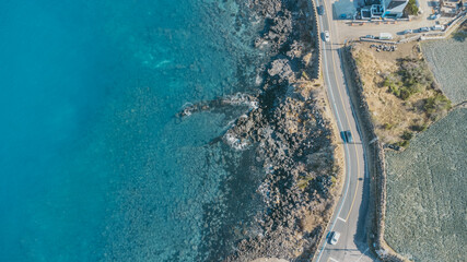 제주도 제주시 애월읍 애월해안로 드론 촬영 사진