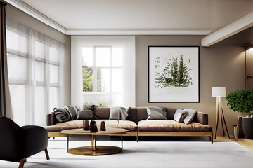 Fototapeta premium contemporary Livingroom interior