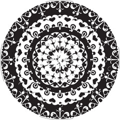 Diwali Silhouette Vector mandala Art & Illustration