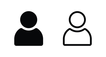 User icon. Profile user icon vector