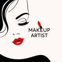 Obraz premium Makeup Artist: Eye Makeup Technique