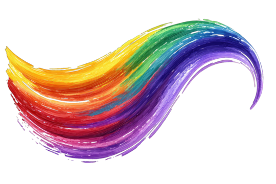 A vibrant rainbow swirl of colors representing creative expression, joy, and diversity in art and design.