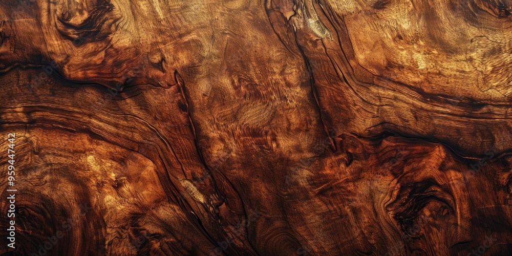 Wall mural Texture of Walnut Wood