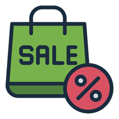 Shopping bag representing Black Friday sales.