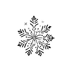 Snow ice Icon hand draw black christmas colour logo symbol perfect.