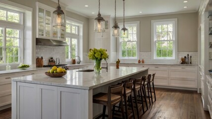 Fototapeta premium modern kitchen interior