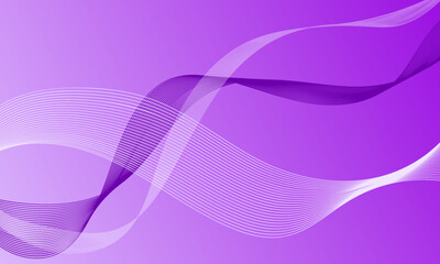 violet pink purple lines wave curve on smooth gradient abstract background