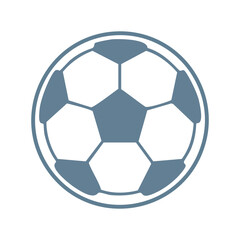 Fototapeta premium Soccer ball icon. Simple illustration of a classic soccer ball, perfect for sports, team, and game designs.