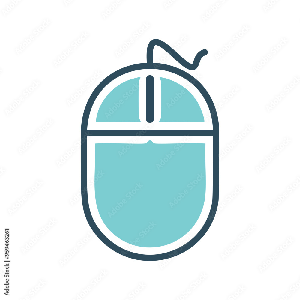 Poster computer mouse icon. simple, modern icon of a computer mouse, perfect for websites or apps.