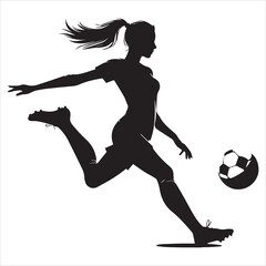 Female Football Player Vectors
