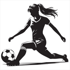 Female Football Player Vectors  © Graphicteebd