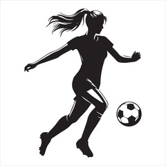 Female Football Player Vectors
