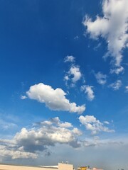 Big clouds and blue sky