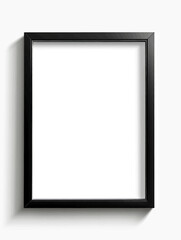 Empty Picture Frame Against White Wall