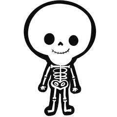 Halloween cute spooky charater costumes vector - vampire, ghost, witch, pumpkins, frankenstein