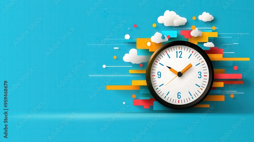 Poster affordable countdown timer with a striking, visually appealing layout