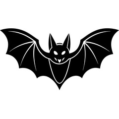 Halloween bat with wings vector illustration 
