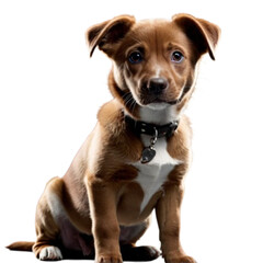 dog puppy looking at the camera