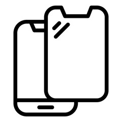 Icon representing a phone screen.