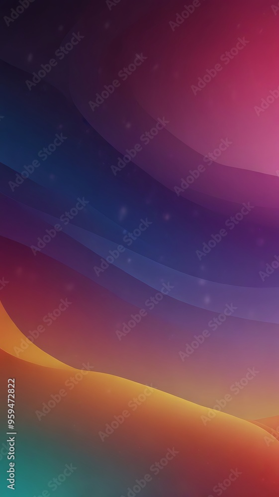 Poster vertical abstract gradient background with blurred colors