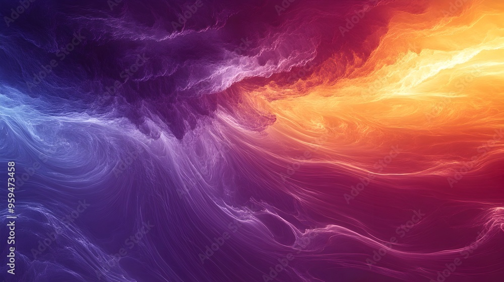 Poster meteorological simulation of atmospheric wind patterns